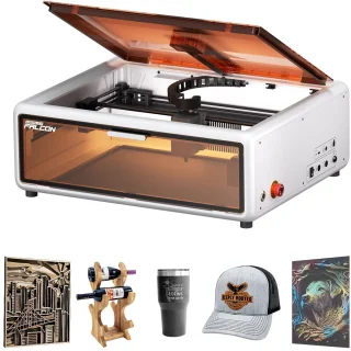 De Creality Falcon A1 10W lasergraveermachine wit in één oogopslag