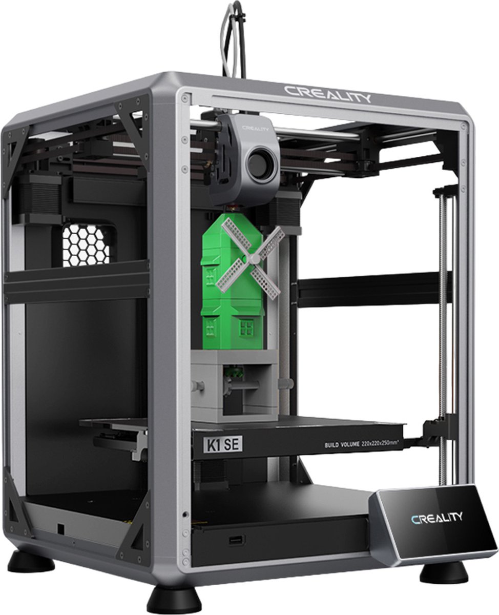 De Creality K1 SE 3D-printer EU-stekker in één oogopslag