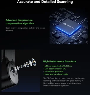 Creality Raptor 3D Scanner Hybrid Blue Laser NIR