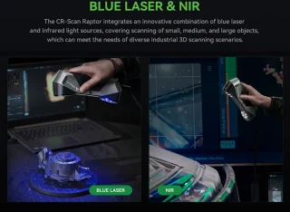 Creality Raptor 3D Scanner Hybrid Blue Laser NIR