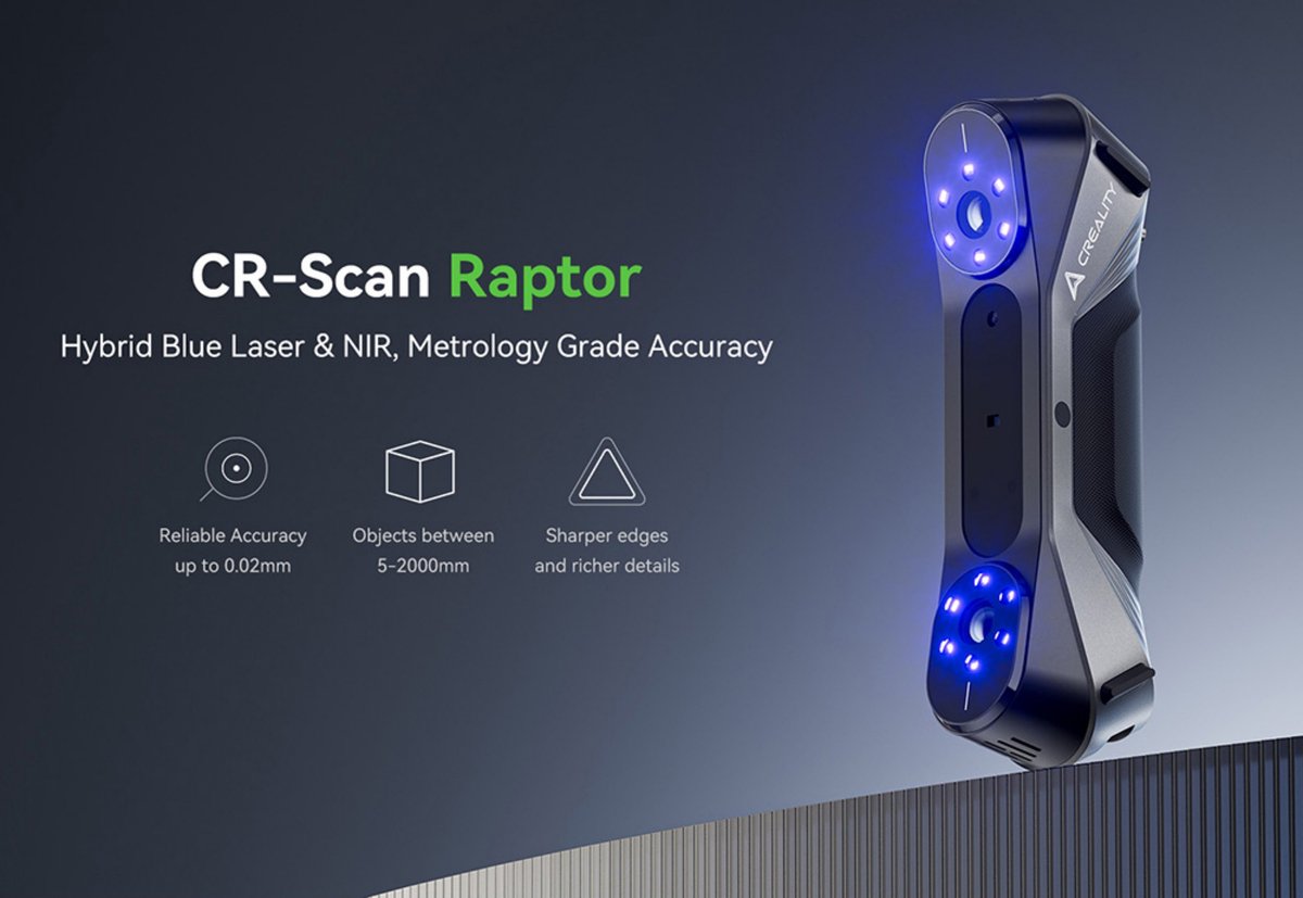 Creality Raptor 3D Scanner Hybrid Blue Laser NIR