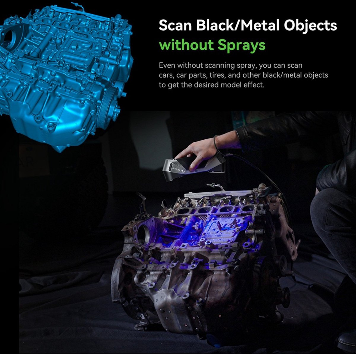 Creality Raptor 3D Scanner Hybrid Blue Laser NIR