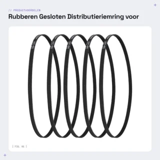 Dailygoods 2GT rubberen gesloten distributieriemring