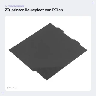 Dailygoods 3d-printer bouwplaat getextureerd PEI/glad PEO 180x180mm verenstaalplaat voor Bambu Mini