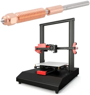 Dailygoods 3d-printer mondstukken 0,2 mm chroomzirkoniumkoper en gehard staal voor K1 Max, K1C, Unicorn, Ender-3 V3