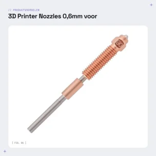 Dailygoods 3d printer nozzles 0,6mm