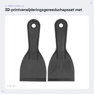 Dailygoods 3d-printer schraper 2-delig 3-inch