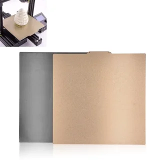 Dailygoods 3d-printerbouwplaat 377x370 mm dubbelzijdig PEI magnetisch flexibel voor Ender 5 Plus