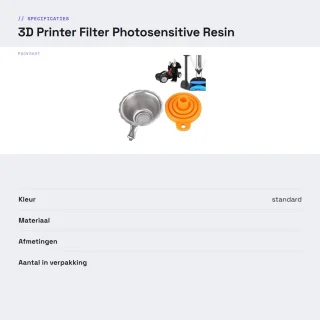Dailygoods 3d-printerfilter startercombinatie harsfilter
