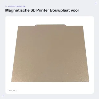 Dailygoods 3d-printerplaat 320x310mm pei magnetisch getextureerd