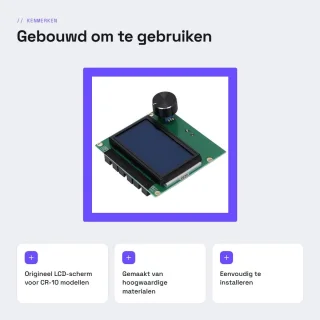 Dailygoods- 3D-printerscherm Origineel LCD-scherm - Compatibel met CR-10/CR-10S300/S400/S500 - Eenvoudige installatie - Duurzaam materiaal - Voor 3D-printer reparatie