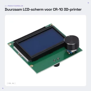 Dailygoods- 3D-printerscherm Origineel LCD-scherm - Compatibel met CR-10/CR-10S300/S400/S500 - Eenvoudige installatie - Duurzaam materiaal - Voor 3D-printer reparatie