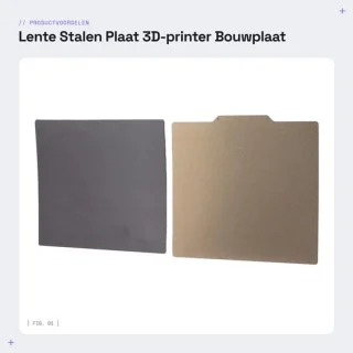 Dailygoods 3D printplaat 220x240mm magnetisch dubbelzijdig PEI verenstaal
