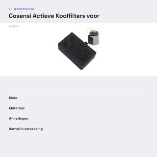 Dailygoods actieve koolfilter 5 stuks