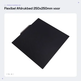 Dailygoods afdrukbed 250x250mm