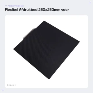 Dailygoods afdrukbed 250x250mm