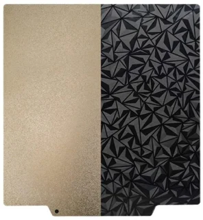 Dailygoods bouwplaat 250x250 mm - getextureerde PEI/gladde PEO - magnetische basis