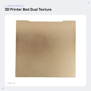Dailygoods - bouwplaat dual texture - bouwplaat PET/PEI - 3D printer bed
