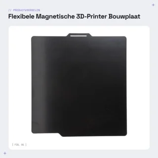 Dailygoods bouwplaat dubbelzijdig 10.12x10.12 inch voor 3d-printer