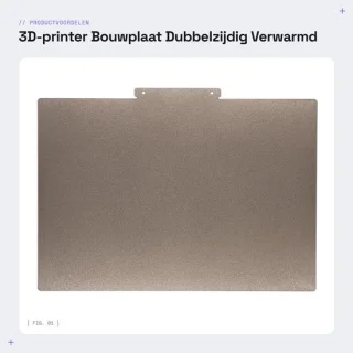 Dailygoods bouwplaat dubbelzijdig PEI voor 3d-printer bed 254x368mm