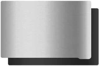 Dailygoods bouwplaat flexibel magnetisch basisplatform roestvrij staal 160x95mm