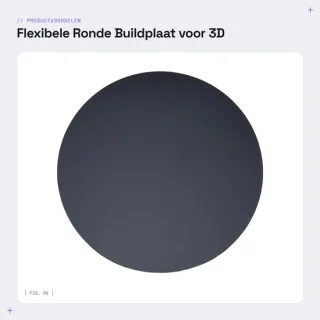 Dailygoods buildplaat flexibel ronde PEI 240mm