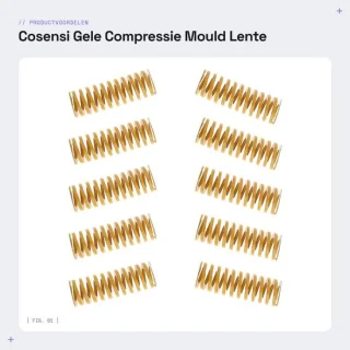 Dailygoods compressieveer 10x8x25mm geel