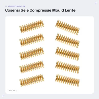 Dailygoods compressieveer 10x8x25mm geel