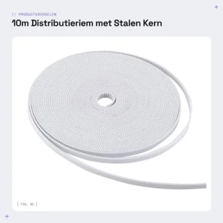 Dailygoods distributieriem 10m 6mm breedte