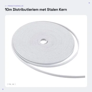 Dailygoods distributieriem 10m 6mm breedte