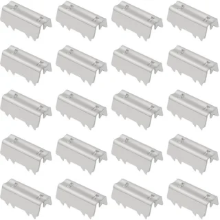 Dailygoods distributieriem klemmen 100 stuks roestvrij staal GT2 6,6 x 19,5 mm