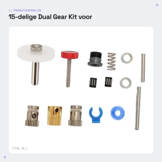 Dailygoods extruder dual gear kit