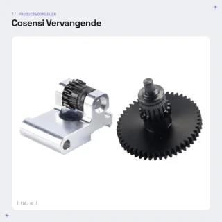 Dailygoods extruder gear kit - vervangend aandrijf-/toevoertandwiel - compatibel met Adventurer 5M/5M Pro