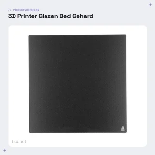 Dailygoods glazen bed 235x235x4mm 3d printer accessoire