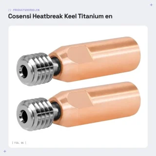 Dailygoods Heatbreak bimetaal keel voor 3D-printer