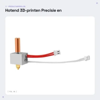 Dailygoods hotend gemonteerd compatibel met Elegoo Neptune 4