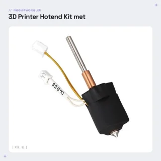 Dailygoods hotend kit met keramisch mondstuk voor K1C/K1