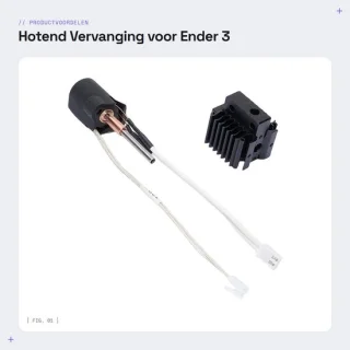 Dailygoods hotend vervanging voor Ender 3 V3 Plus