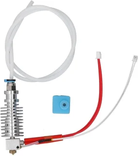 Dailygoods hotend vervangingsset voor 3d-printer met 0,4 mm messing mondstuk en siliconen hoes
