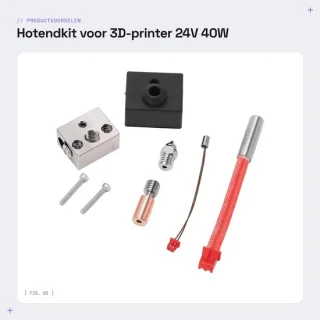 Dailygoods hotendkit 24v 40w