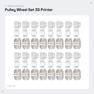 Dailygoods katrolset POM 3D-printerwielen