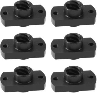 Dailygoods loodschroefmoer 6 stuks POM