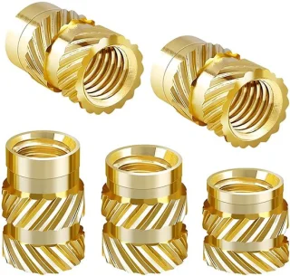 Dailygoods messing kartelmoeren 100 stuks M4 x 10 mm x 6 mm