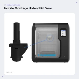 Dailygoods Mondstuk Montage Hotend Kit Adventurer 3 3D-printer