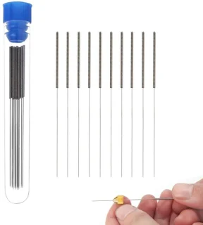 Dailygoods mondstukgereedschap reinigingsset 10 stuks 0,5 mm naalden