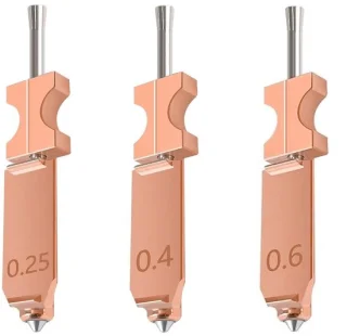 Dailygoods mondstukset - 3 stuks - 0,25/0,4/0,6 mm