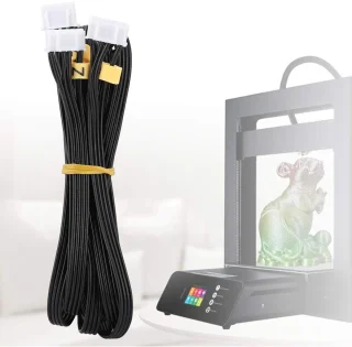 Dailygoods- Motorconnectorkabel Dubbele Z-as - 3D-printer Stappenmotor Verlengdraad - 1,5 m/4,92 ft - 6-pins Splitter - Duurzaam Ontwerp - Eenvoudige Aansluiting - Stappenmotor Kabel