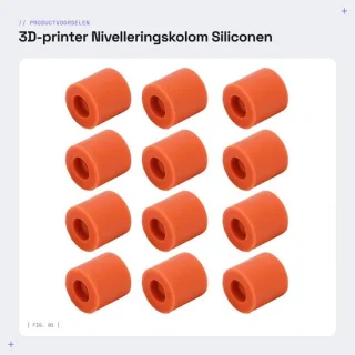 Dailygoods nivelleringskolom siliconen 12-delige set