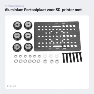 Dailygoods portaalplaat aluminium 3d-printerplaat