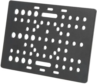 Dailygoods portaalplaat van zwart geanodiseerd aluminium